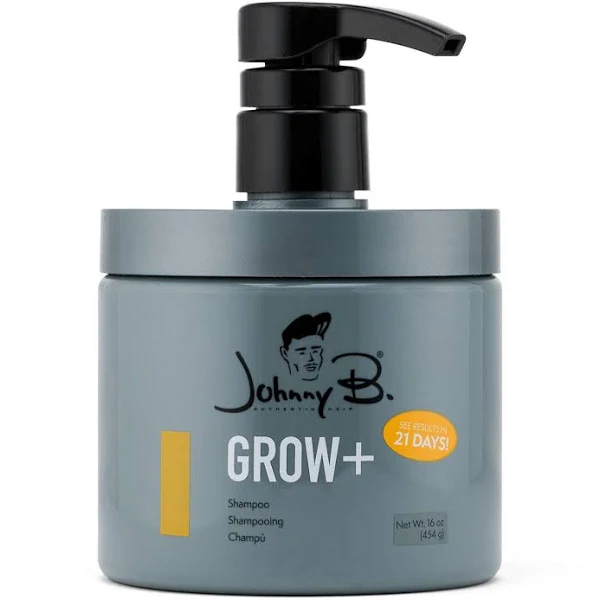 JOHNNY B GROW+ SHAMPOO JAR W/ PUMP 16oz - Cicelys Beauty Supply